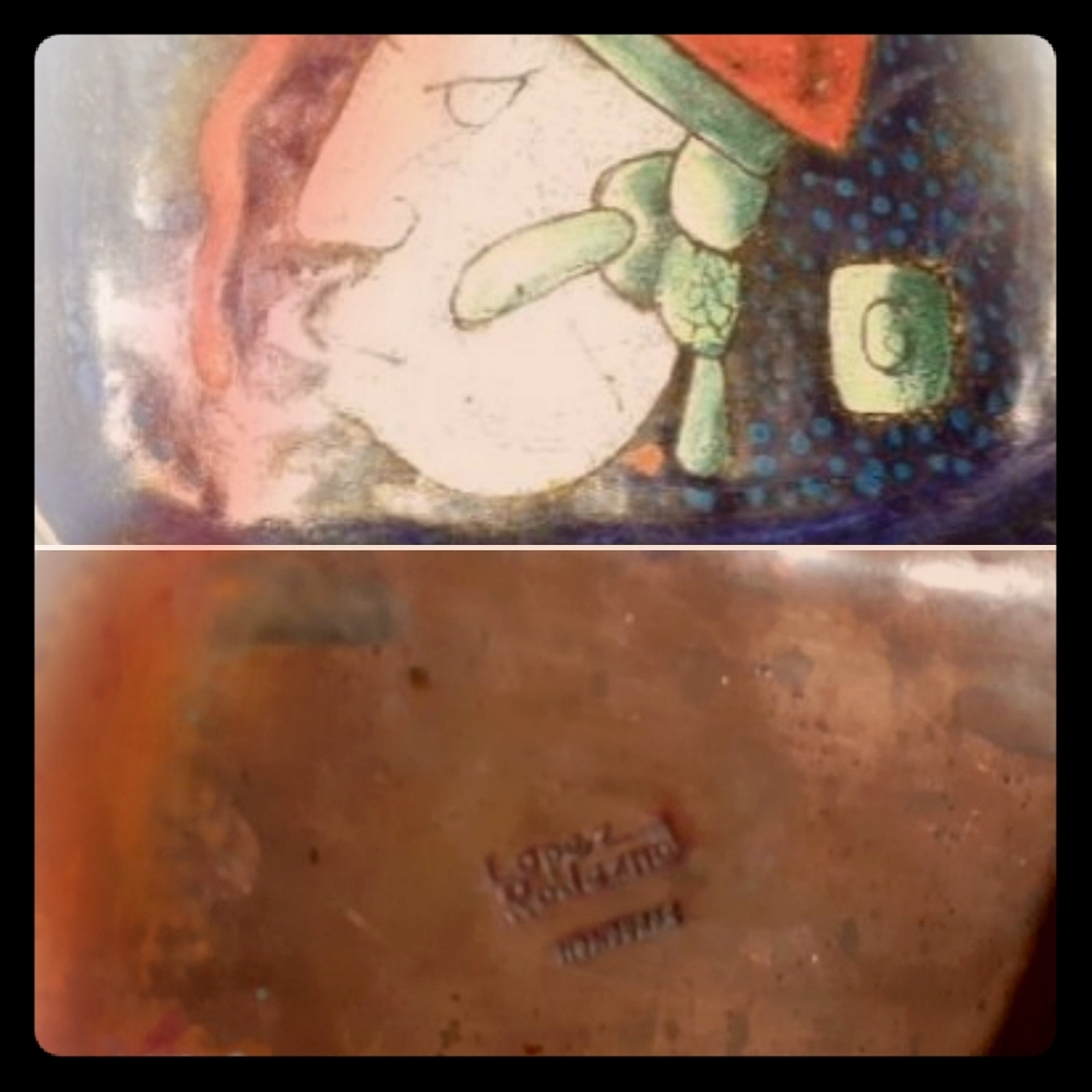 Authentic Signed Arturo Lopez Rodenzo plate